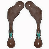 Bar H Equine Leather Spurs Straps for Adults Western Womens Spur Horse Riding Barrel Racing Show and Rodeo Strap Adult Women