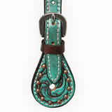 Bar H Equine Leather Spurs Straps for Adults Western Womens Spur Horse Riding Barrel Racing Show and Rodeo Strap Adult Women