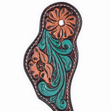 Bar H Equine Leather Spurs Straps for Adults Western Womens Spur Horse Riding Barrel Racing Show and Rodeo Strap Adult Women