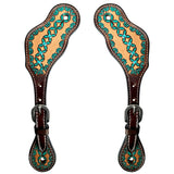 Bar H Equine H. Riding W. Leather Spurs Straps for Adults Womens – by Hilason – Cowboy and equestrian accessories