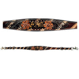 Bar H Equine American Leather Horse Saddle Tack One Ear Headstall Breast Collar Browband Wither Strap Tropical Snake