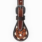 Bar H Equine Leather Spurs Straps for Adults Western Womens Spur Horse Riding Barrel Racing Show and Rodeo Strap Adult Women