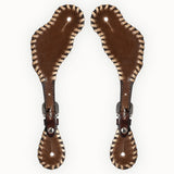 Bar H Equine Leather Spurs Straps for Adults Western Womens Spur Horse Riding Barrel Racing Show and Rodeo Strap Adult Women
