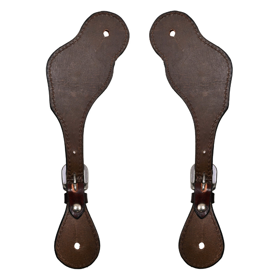 Bar H Equine Leather Spurs Straps for Adults Western Womens Spur Horse Riding Barrel Racing Show and Rodeo Strap Adult Women