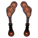 Bar H Equine H. Riding W. Leather Spurs Straps for Adults Womens – by Hilason – Cowboy and equestrian accessories