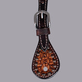 Bar H Equine Leather Spurs Straps for Adults Western Womens Spur Horse Riding Barrel Racing Show and Rodeo Strap Adult Women