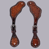 Bar H Equine H. Riding W. Leather Spurs Straps for Adults Womens – by Hilason – Cowboy and equestrian accessories