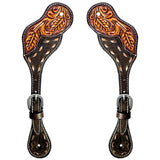 Bar H Equine H. Riding W. Leather Spurs Straps for Adults Womens – by Hilason – Cowboy and equestrian accessories