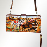 American Darling Wristlet Genuine Leather Women Bag Western Handbag Purse