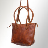 Never Mind Nmbgm116A Tote Vintage Handmade Genuine Cowhide Leather Women Bag Western Handbag Purse