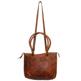 Never Mind Nmbgm116A Tote Vintage Handmade Genuine Cowhide Leather Women Bag Western Handbag Purse