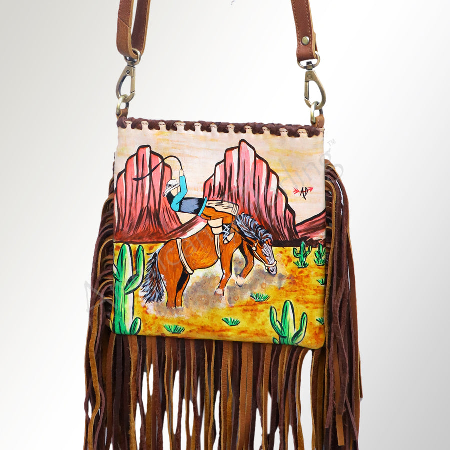 American Darling ADBGM230 Cross Body Genuine Leather women bag western by Hilason – Cowboy and equestrian accessories