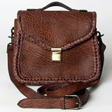 American Darling Messenger Full Grain Genuine Leather Western Women Bag Handbag Purse | Crossbody for Cute