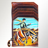 American Darling ADCCM101R23 Card-Holder Genuine Leather Women Bag Western Handbag Purse