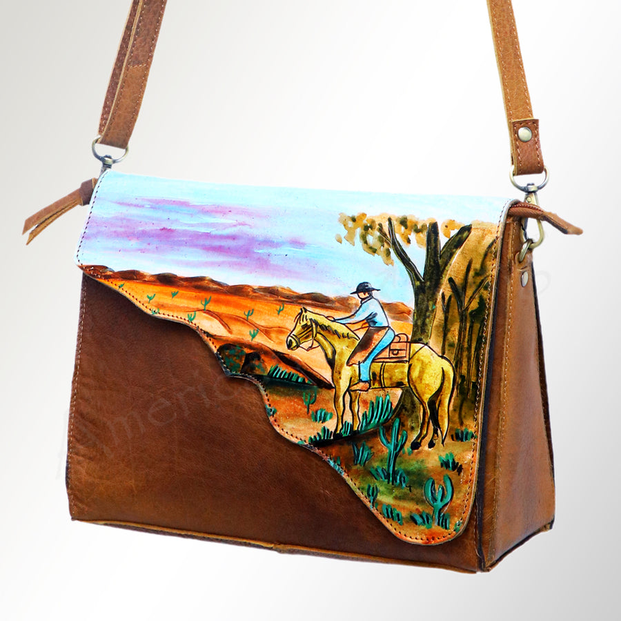 American Darling Cross Body Full Grain Genuine Leather Western Women Bag Handbag Purse | Crossbody for Cute - Uhorse