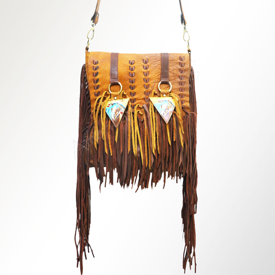 American Darling Messenger Full Grain Leather Western Women Bag Handbag Purse | Crossbody for Cute