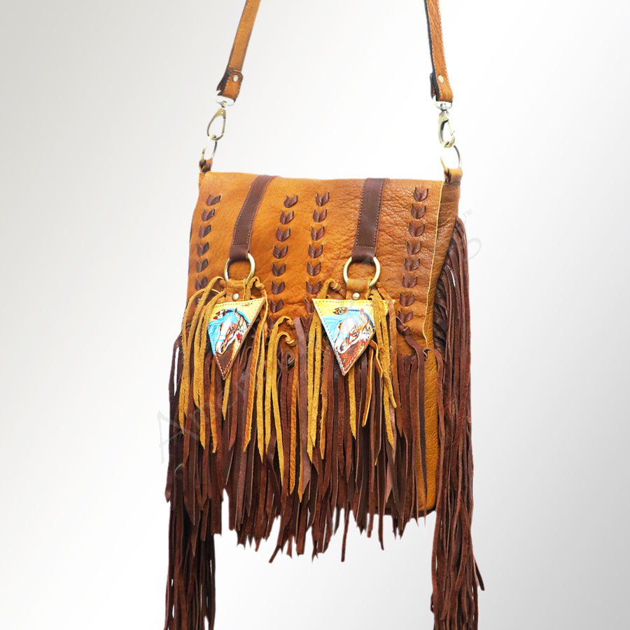 American Darling Messenger Full Grain Leather Western Women Bag Handbag Purse | Crossbody for Cute - Uhorse