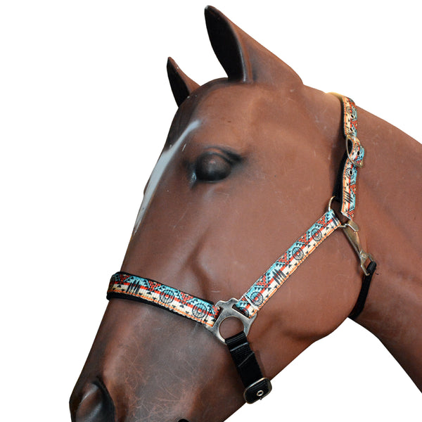 Hilason 1 Inch Fully Adjustable Halter US Flag Polyester - Uhorse