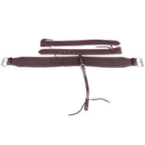 Hilason Western Flank Cinch With Connector Stainless Steel Fitting Brown - Uhorse
