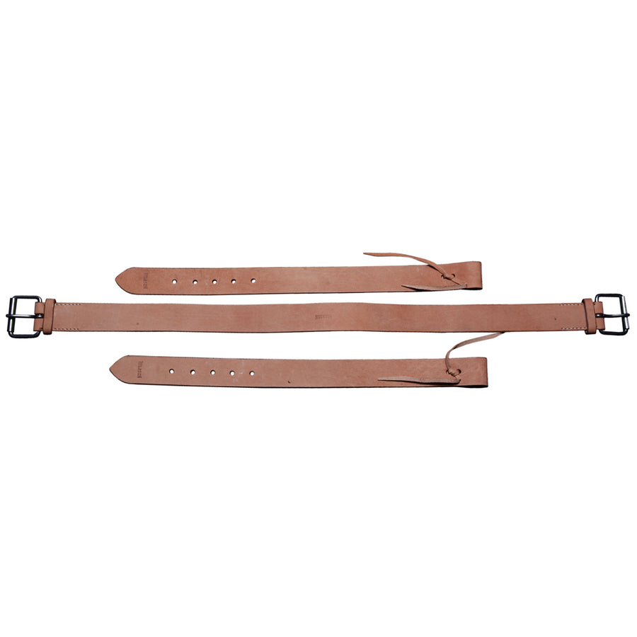 Hilason Western Flank Cinch i12With Connector Stainless Steel Fitting Russet - Uhorse