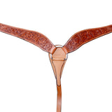 Hilason Western Roping Breast Collar Double Ply Light Tan - Uhorse