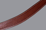 Hilason Western Horse Roping Basket Weave Genuine Leather Breast Collar Brown