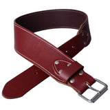 Hilason HD 3 Inch Ranger Leather Work Belts Brown by Hilason – Cowboy and equestrian accessories