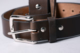 Hilason Leather Gun Holster Belt Carry Heavyduty Western Mens Brown