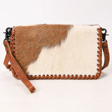 American Darling ORGANISER Upcycled Wool Genuine Leather women bag western handbag purse