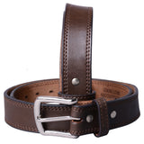 HILASON Western Genuine Leather Belt for Men Women Cowboy Cowgirl Handmade Unisex Full Grain Heavy Duty Tooled Jeans - 30"