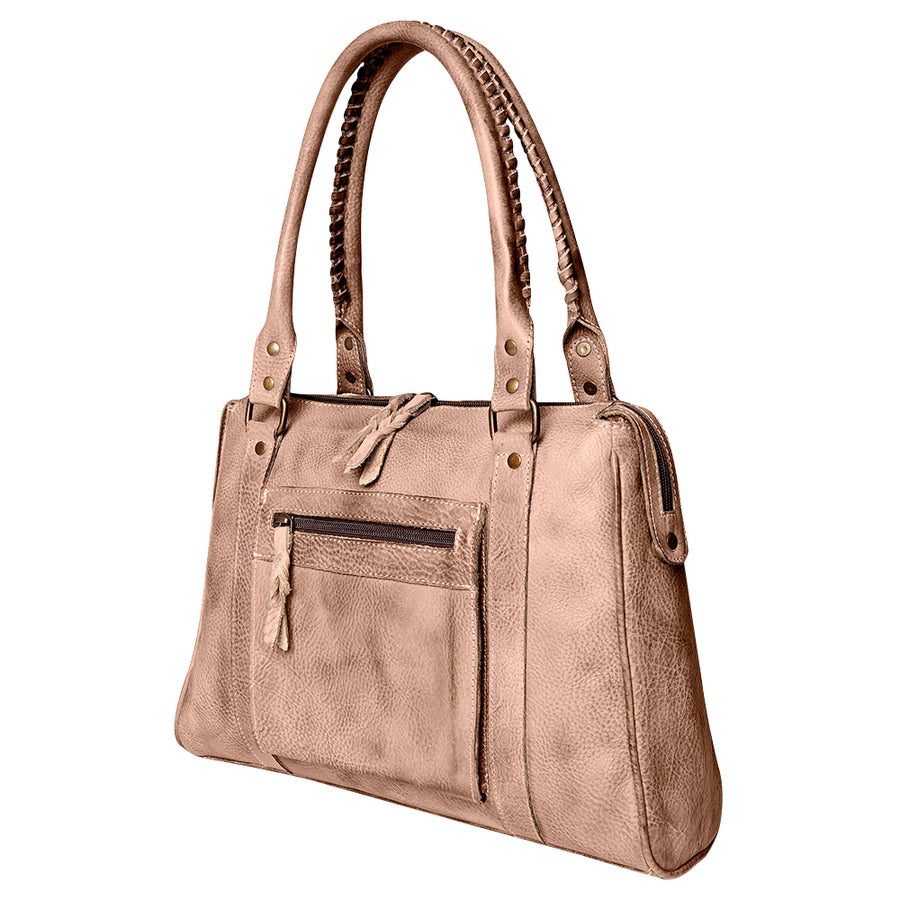Never Mind Nmbg131A Tote Vintage Handmade Genuine Cowhide Leather by Hilason – Cowboy and equestrian accessories
