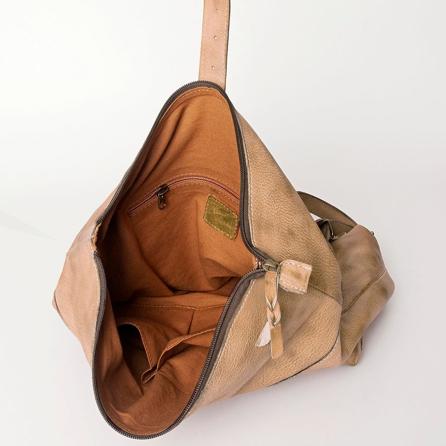 Never Mind Nmbg134A Backpack Vintage Handmade Genuine Cowhide Leather Women Bag Western Handbag Purse