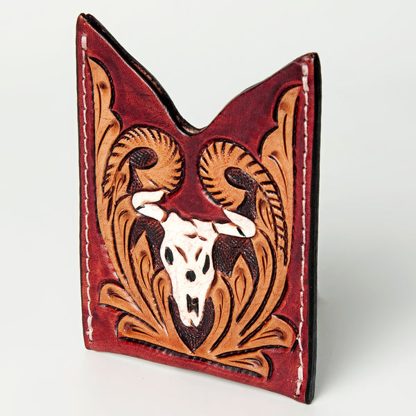 American Darling ADCCF106 Card-Holder Hand Tooled Genuine Leather by Hilason – Cowboy and equestrian accessories