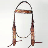 AMERICAN DARLING Western Horse Headstall Breast Collar Set American Leather