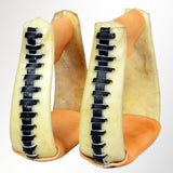 HILASON Horse Western Saddle Stirrup Rawhide Leather Stirrups Pair | for Barrel Racing Horses