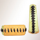 HILASON Horse Western Saddle Stirrup Rawhide Leather Stirrups Pair | for Barrel Racing Horses