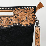 American Darling ADBGS145DM2 Clutch Hand Tooled Embossed Genuine Leather women bag western handbag purse