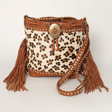 American Darling ADBGI102F Bucket Hair On Genuine Leather women bag western handbag purse