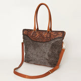 American Darling Tote Hand Tooled Hair On Genuine Leather Women Bag Western Handbag Purse