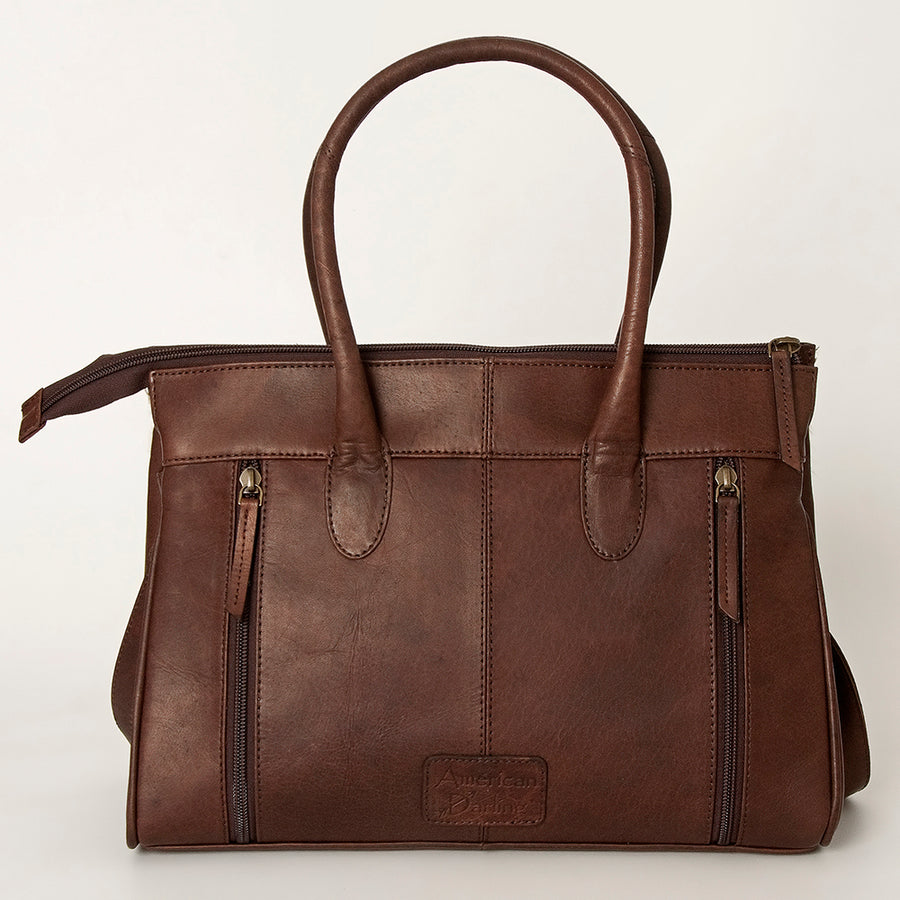 American Darling Tote Hand Tooled Hair on Genuine Leather Western Women Bag Handbag Purse | Travel Bags College Casual