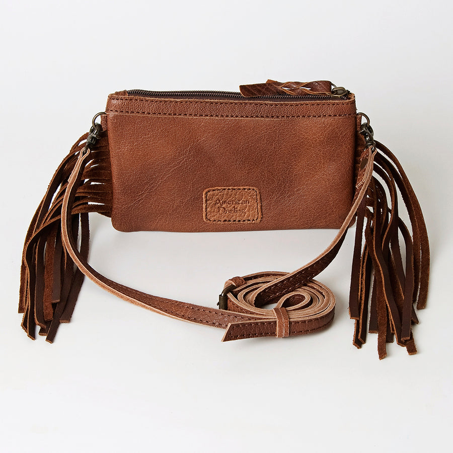 Ameran Darling Women's Crossbody Bag Western Crocodile Embossed Full Grain Genuine Leather Handbag and Ladies Purse