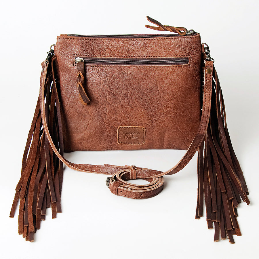 Ameran Darling Women's Crossbody Bag Western Crocodile Embossed Full Grain Genuine Leather Handbag and Ladies Purse