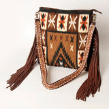 American Darling Large Crossbody Saddle Blanket Genuine Leather women bag western handbag purse