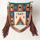 American Darling Large Crossbody Saddle Blanket Genuine Leather women bag western handbag purse