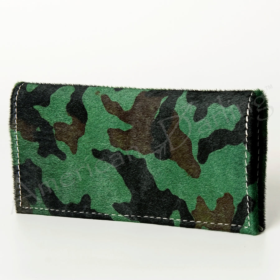 American Darling Wallet Bag - Handcrafted Hair-On Cowhide and Genuine Leather Western Wallet - Uhorse