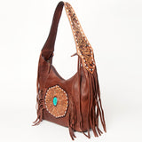 American Darling ADBGA219B Tote Hand Tooled Genuine Leather women bag western handbag purse