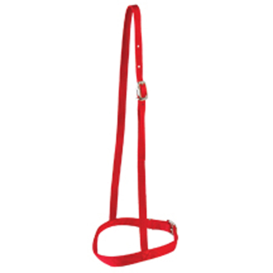 Red nylon halter with adjustable buckle - Uhorse