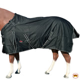 38" Hilason 600D Winter Waterproof Miniature H. Turnout Blanket Black by Hilason – Cowboy and equestrian accessories