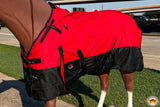 Hilason 1200D Turnout Light Winter Waterproof Rain Sheet Horse Black