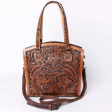 American Darling ADBGK108 Tote Hand Tooled Genuine Leather Women Bag Western Handbag Purse